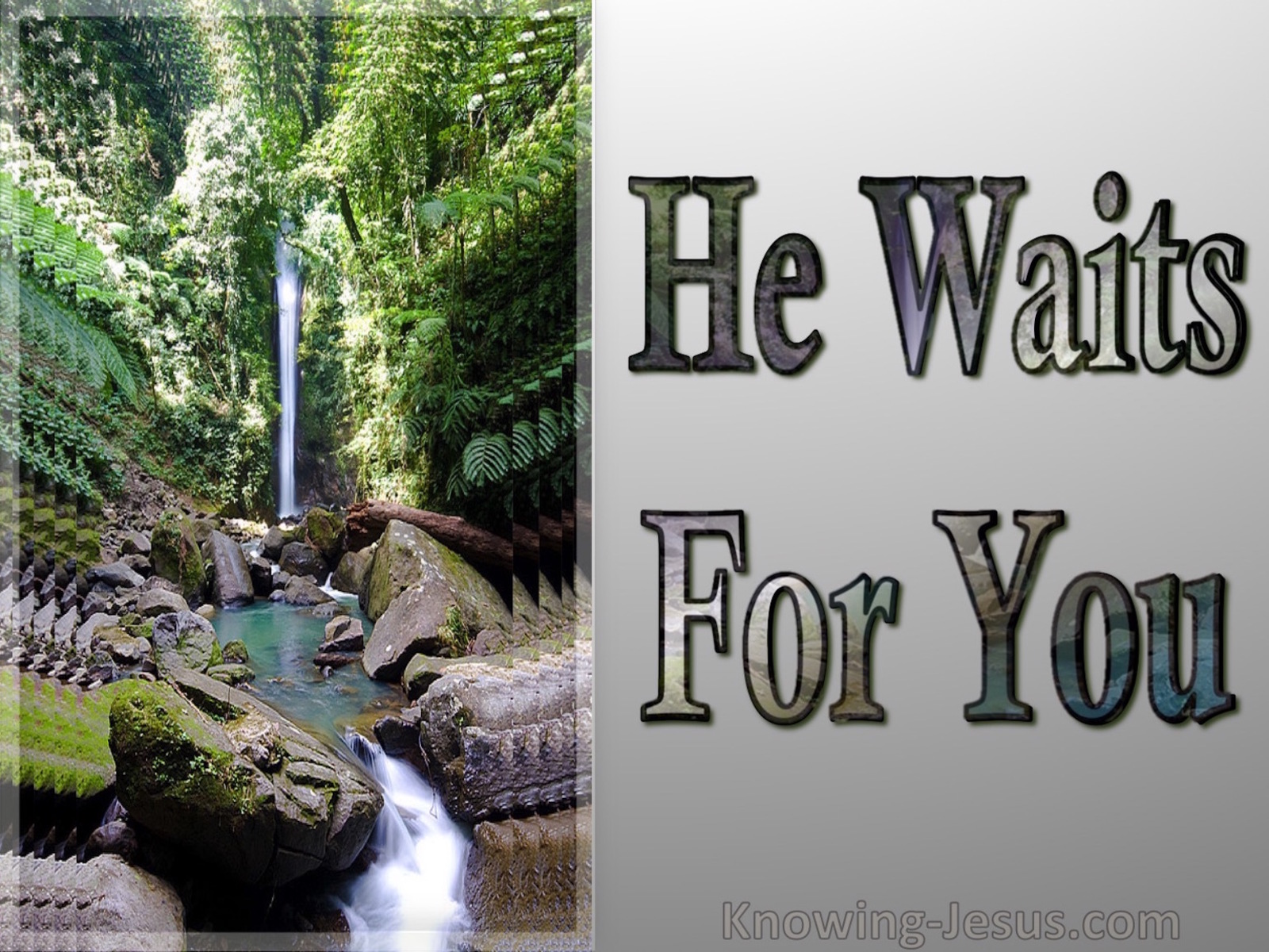 He Waits For You (devotional) (green)